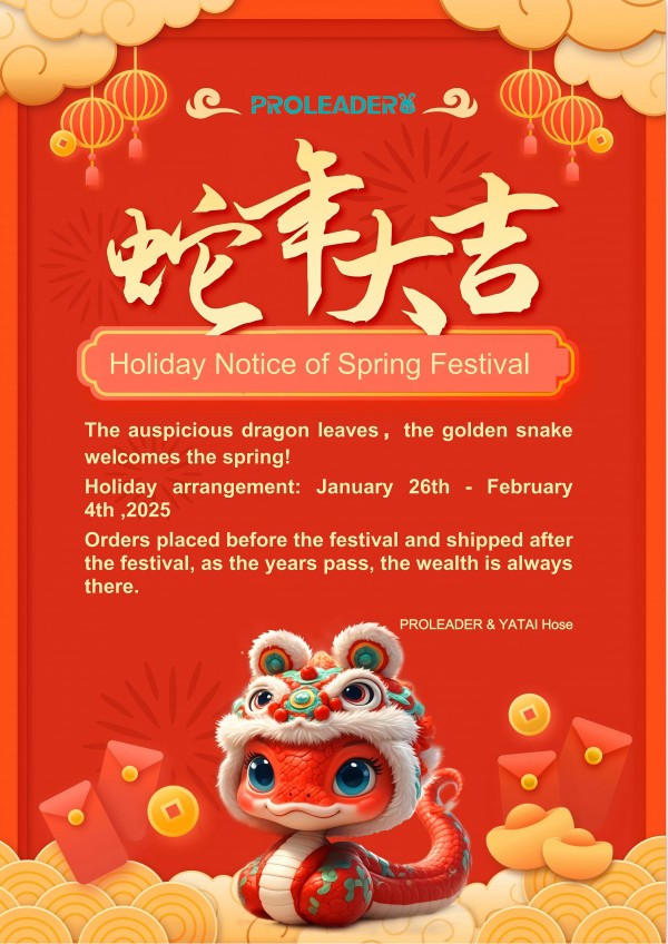 The little dragon absorbs a hundred blessings and shows great ambitions in the New Year! View "My" 2025 Spring Festival holiday notice!