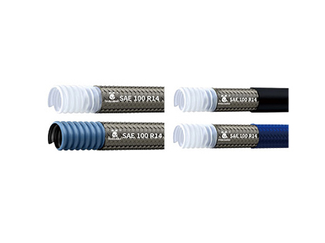 SAE 100 R14 PTFE Spiral Convoluted Hose