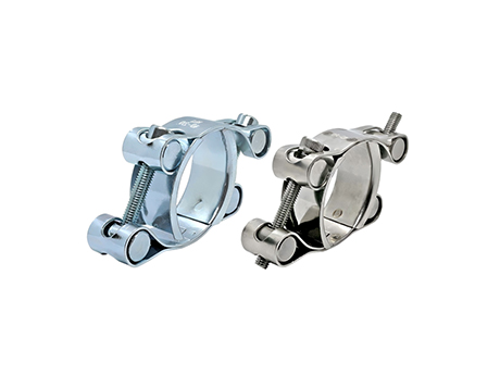 Double Bolts and Double Bands Super Hose Clamp