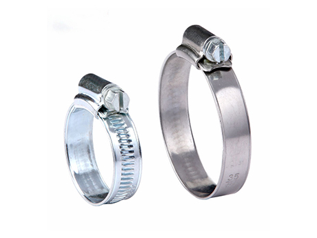 Galvanized Iron British Type Hose Clamp With Welded Housing