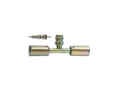 Iron Through Pipe Joint with Ironjacket  R12 High & Low Pressure Valve